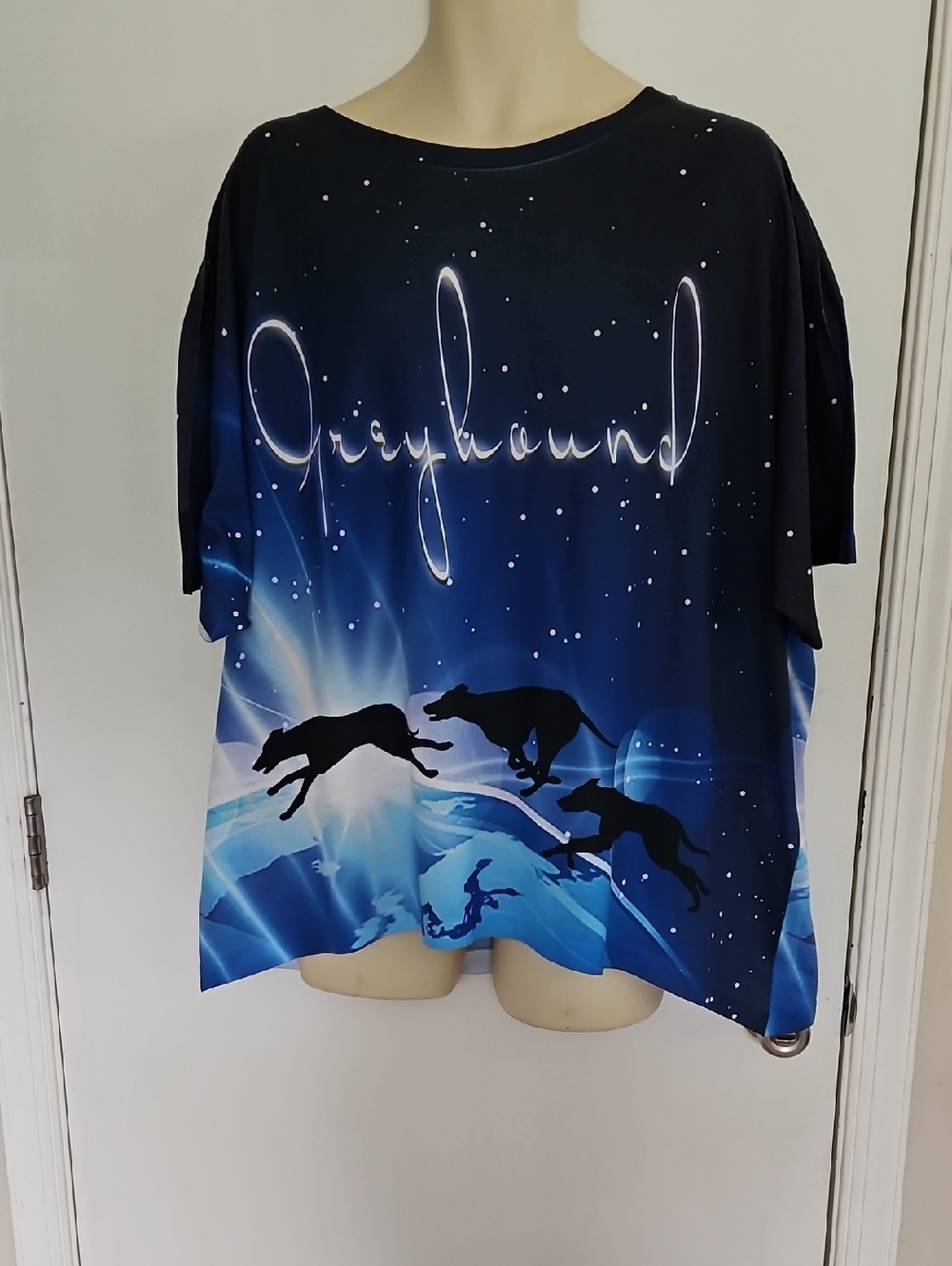 2018 Running Greyhounds Galaxy Star Shirt Size 2X